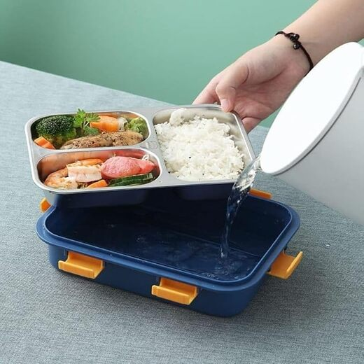 Bear Family Stainless Steel Lunch Box