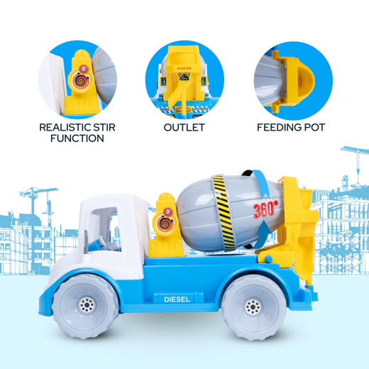 FLYI Cement Mixer Truck for Kids (2+ Years) - Image 3