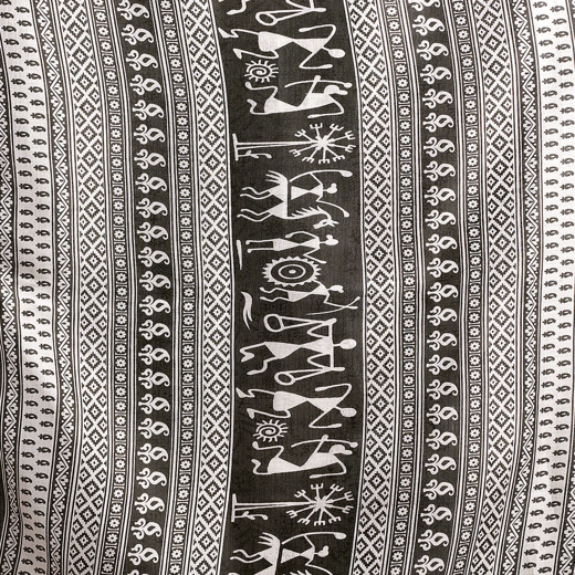 White Cotton Blend Printed Saree - Image 3