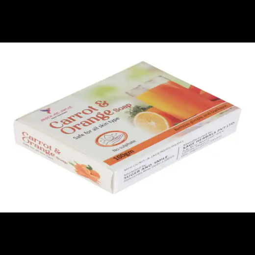 Carrot and orange soap pack of 4(100gm each) - Image 3