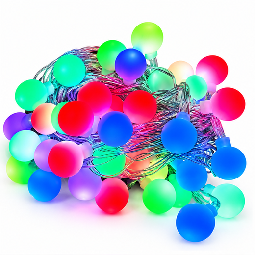 15M Multicolour Jumbo Imperial Ball String Light (50 Bulb) (Print: 30M) ✨ - Image 4