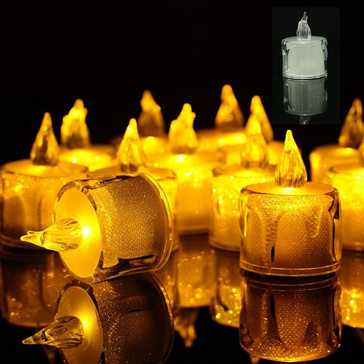 LED Glitter Candle (pack of 10)