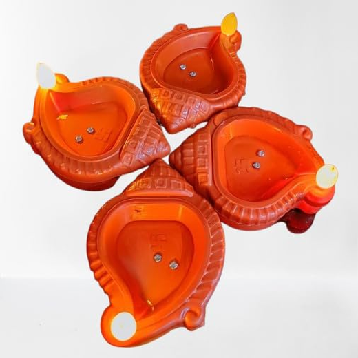 10 Piece Box Shankh Design Water Sensor Diya 🪔 - Image 3