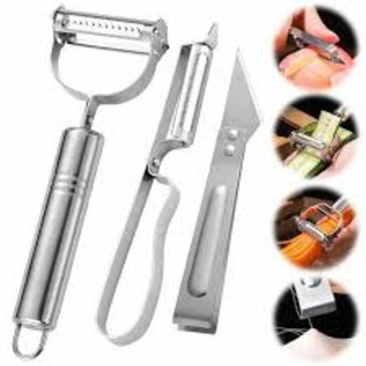 3 Pc Steel Peeler - Image 2