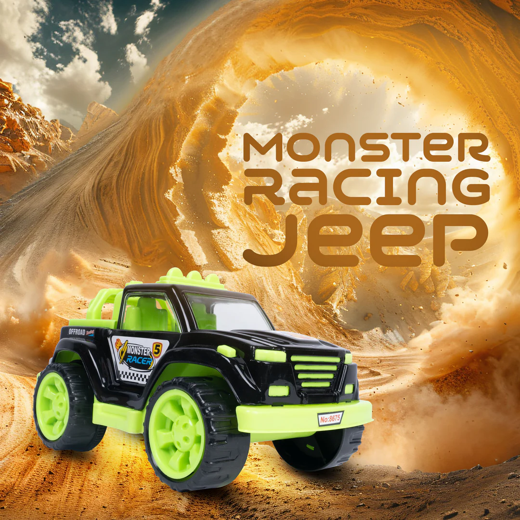 Flyi Monster Racing Jeep – Heavy Duty Off-Road Toy Car(2+ Years)