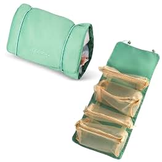 4 in 1 Hanging Roll - Up Foldable Toiletry Bag