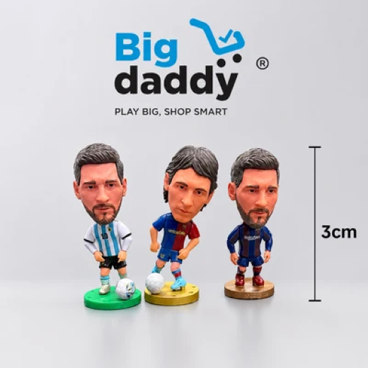 New messi Miniature standies 3cm ( Pack of 3 ) Net price - 155