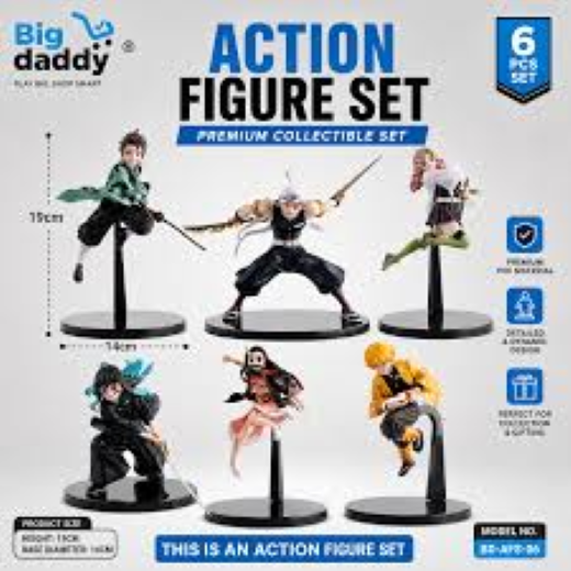 Viral Demon slayer fly set Main character set of 6