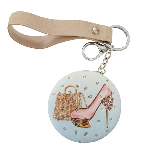 Circle Frame Pocket Mirror – Compact & Stylish - Image 3