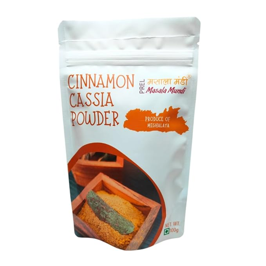 Masala Mundi Himalayan Cinnamon Cassia | Dalchini | Lavanga pattai powder | Cinnamomum cassia | Meghalaya | Indian Cassia | Lab Tested | Dal Chini 100g