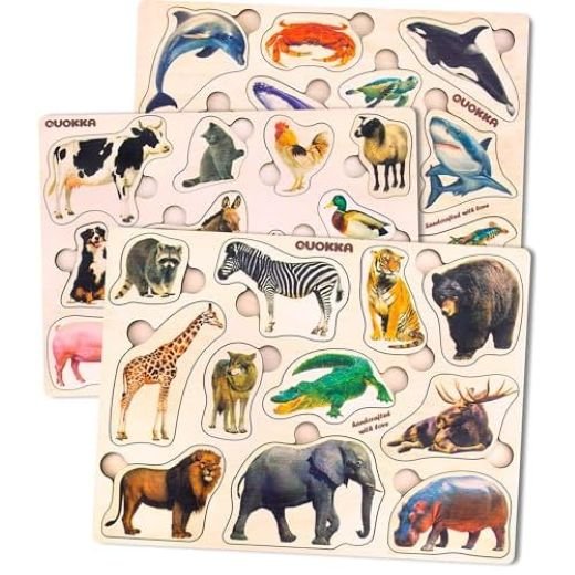 Wooden Animals Shapes Puzzles - Image 4