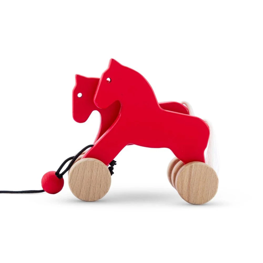 Wooden Pull-along Horse Toy ( 1-3 years) - Image 3