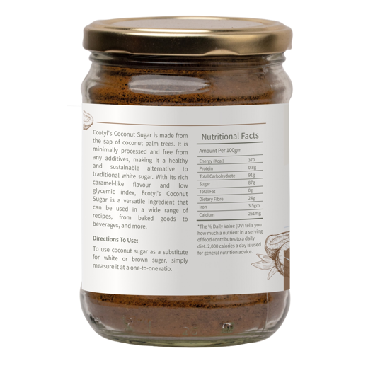 Ecotyl Coconut Sugar | Blossom Sugar | Natural Sweetener | 300g - Image 3