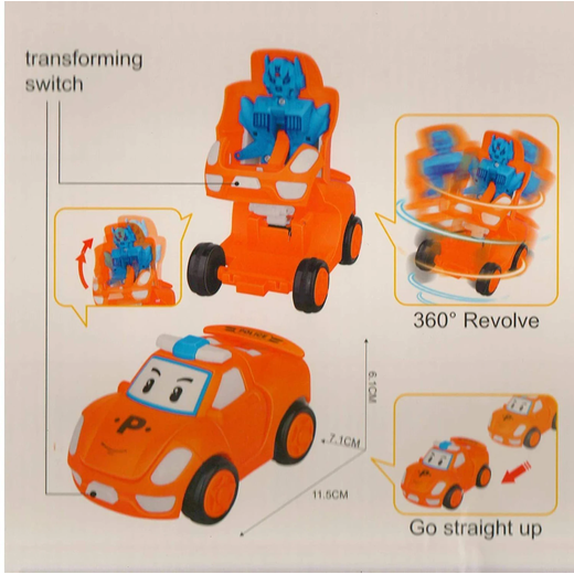 Mini Transforming Car to Robot Toy - Image 4