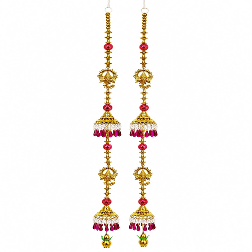 Pair Of Beautiful Ganesh Ji Lighting Hanging Latkan (78cm) (DL2) (2 Hanging) - 1 Pair 👌 - Image 3