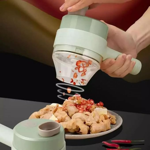 4-in-1 Electric Vegetable Cutter - Image 2