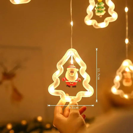 5+5 Christmas Santa Tree Curtain Light 🎅 - Image 4