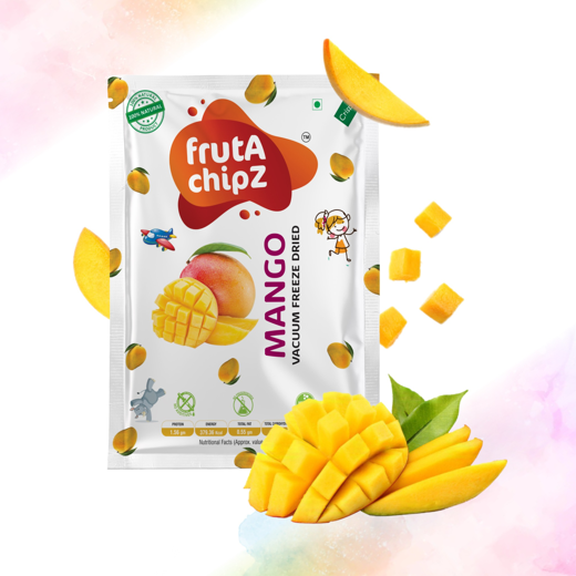 frutA chipZ Freeze Dried  Fruit Mango 20 Gms/ Banana 30 Gms/ Chikoo 20 Gms  | 100% Natural | Healthy Fruit Chips | Ready to EAT | Crunchy | - Image 3