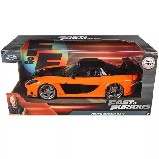Jada Toys Fast & Furious 1997 Mazda RX-7 Han 1:24 Die-Cast Car - Image 3
