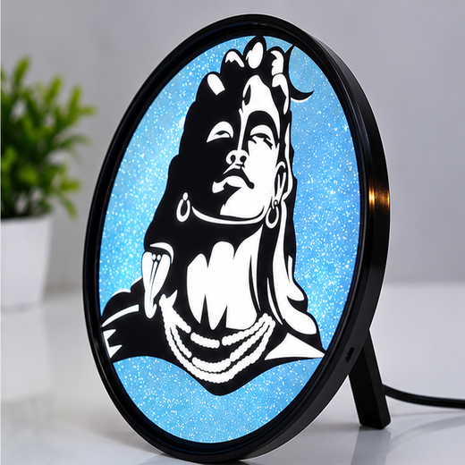Adiyogi Round Light For Decoration (Size: 22*22 CM) 🔱 - Image 2