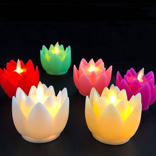 LED Lotus Flickering Candle🪷✨ (6 piece Box)
