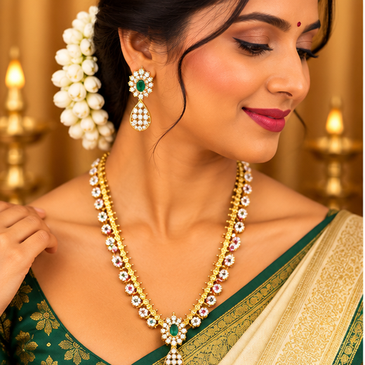 Long Gold Necklace - Image 2