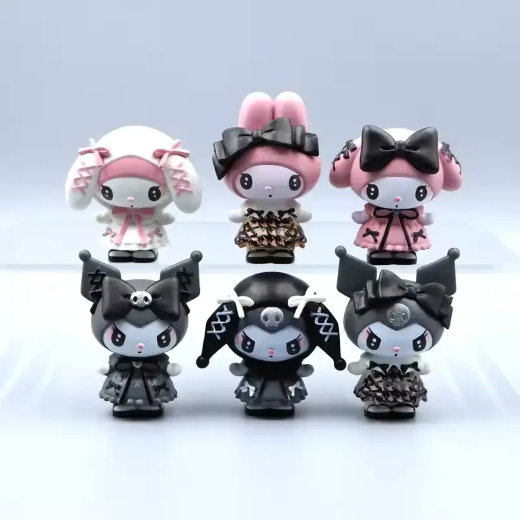 Large Black kuromi set pack of 6 - Image 3