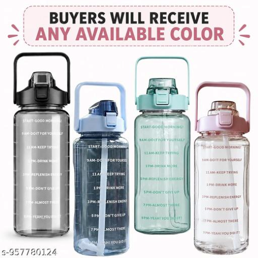 Transparent 2L Sipper Bottle (Imported) - Image 2