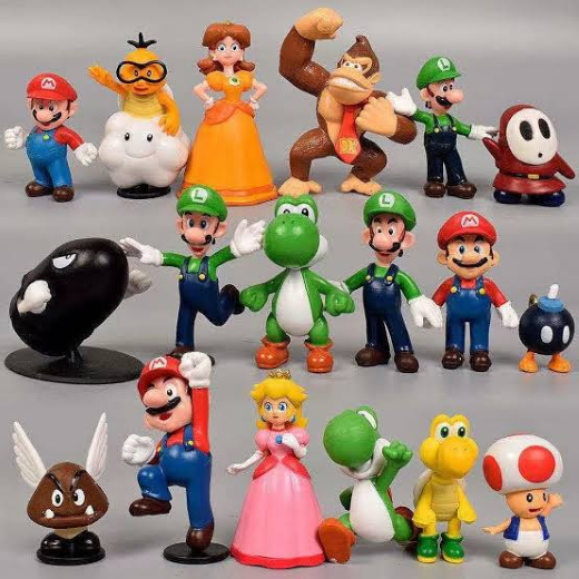 Mario set of 8 pcs white tray - Image 3