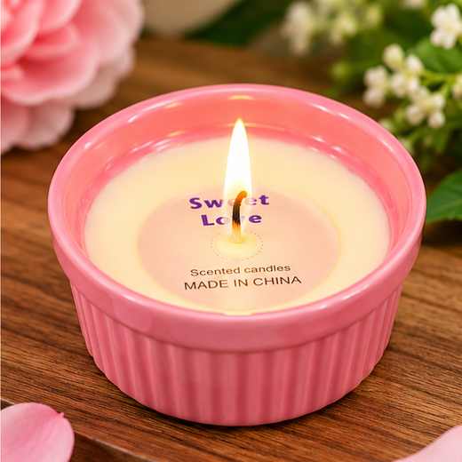 Premium Ceramic Bowl Candle - 1 Piece - Image 2