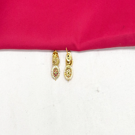 Matte finishing American Diamonds short Bottumala Necklace - Image 2