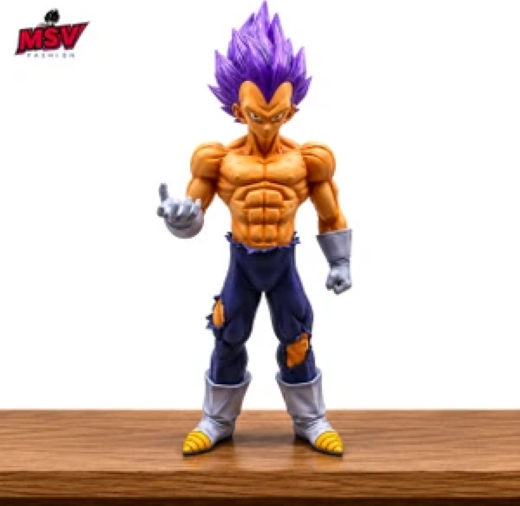 30 cm vegeta purple hair one hand up - Image 2