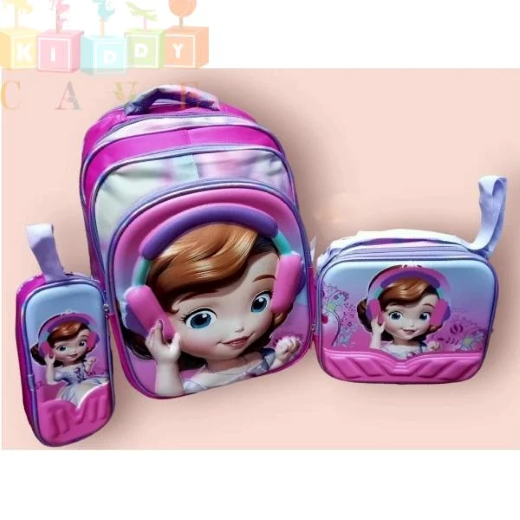 Kids 3D 3 Layer Bagpack School Bag - Image 2