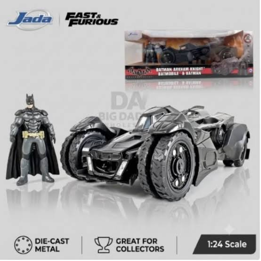 Jada Toys Batman 2015 Arkham Batmobile 1:24 Die-Cast Car - Image 2