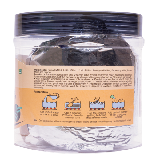 Sathvikas Natural Millets Prebiotic Powder (Cumin Flavour) 500 Grams Pack Of 1. - Image 2