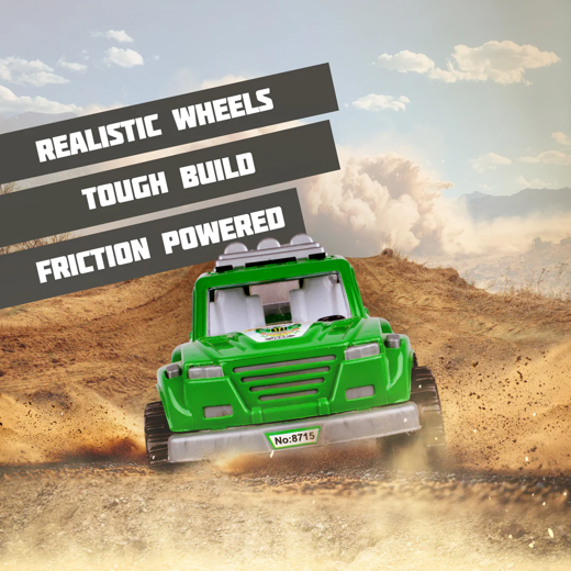 FLYI Monster Army Jeep – Friction Powered Off-Road Toy Car for Kids - Image 3