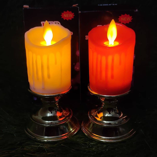 Flickering Candle With Stand✨🕯️(1 piece)