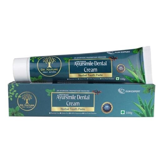 VRITIKAS AYURSMILE DENTAL CREAM - 100GM 3UNIT Pack