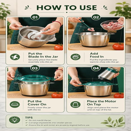 Stainless Steel Electric Meat Grinder - Image 3