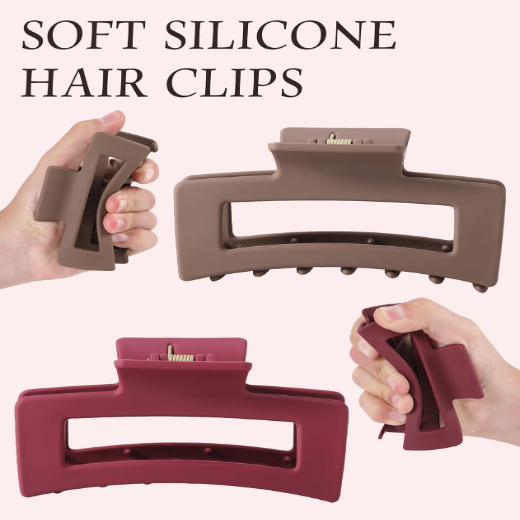 SOFT SILICONE HAIR CLAW CLIPS - Image 2