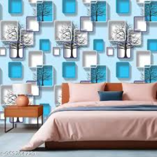 Self Adhensive 3D Frames Pattern Wallpaper (45*1000cm) - Image 3
