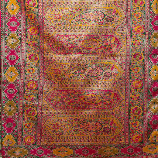 Multicoloured Silk Woven Banarasi Saree-- - Image 3