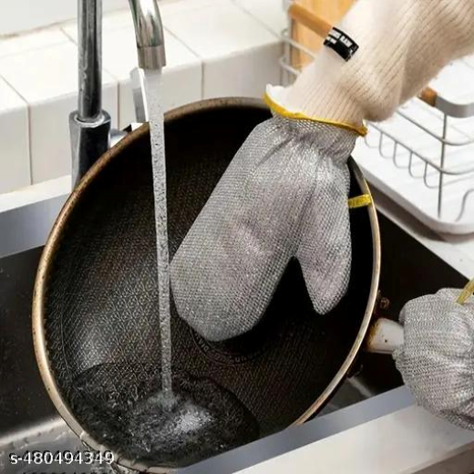 Kitchen Dish Wash Wire Gloves - Image 2