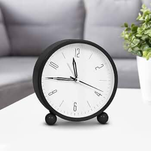 Round Black Clock - Image 2