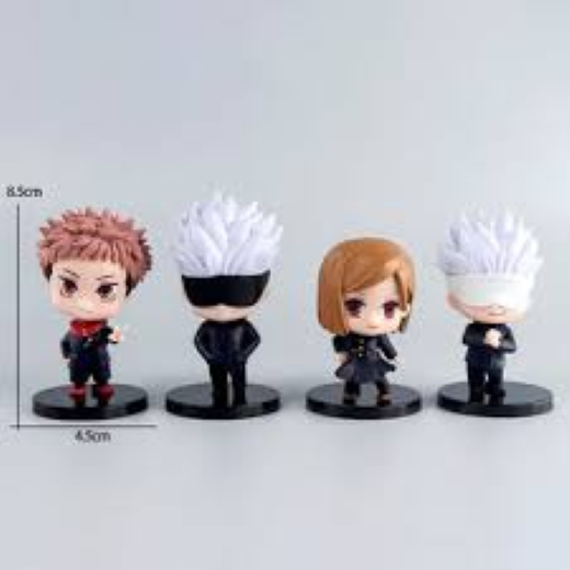Set of 4 gojo standing jjk figure