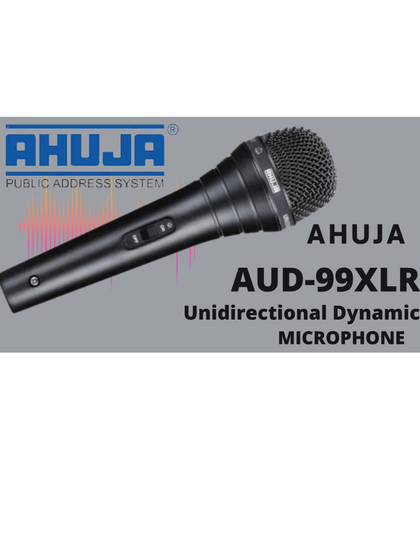Ahuja AUD-99XLR Unidirectional Dynamic Handheld Multi-Purpose Microphone - Image 3