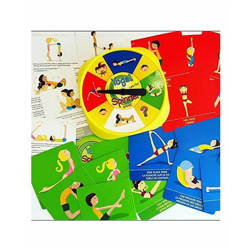 Yoga Spinner Game - Exercise Physical Activity with 54 Pose Card for Kids