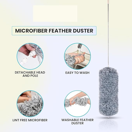 Microfiber Fan Cleaning Duster (100 Inch) - Image 3