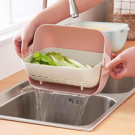 Double Layer Rotatable Drain Basket - Image 2