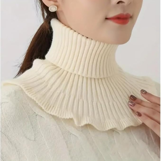 KNITTED FAKE COLLAR